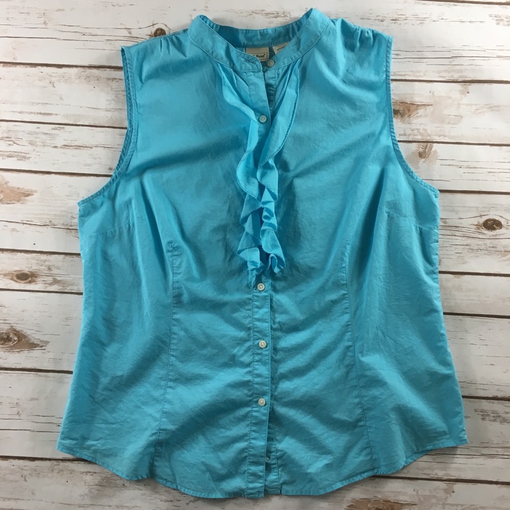 [ L.L. BEAN ] Teal Light Blue Tank Top XL Reg